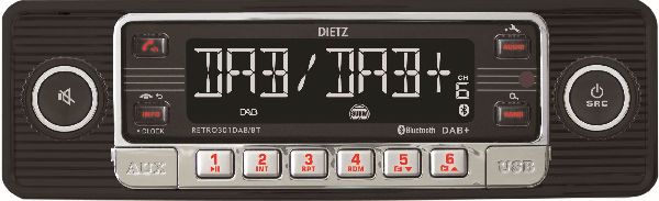 Retro Design Radio DAB+ schwarz