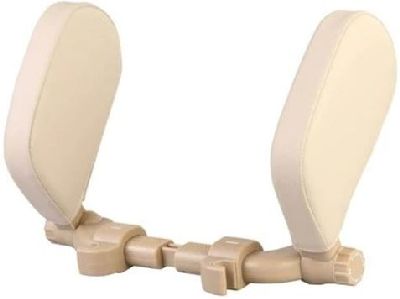 Kopfsttzenkissen verstellbar Kunstleder beige