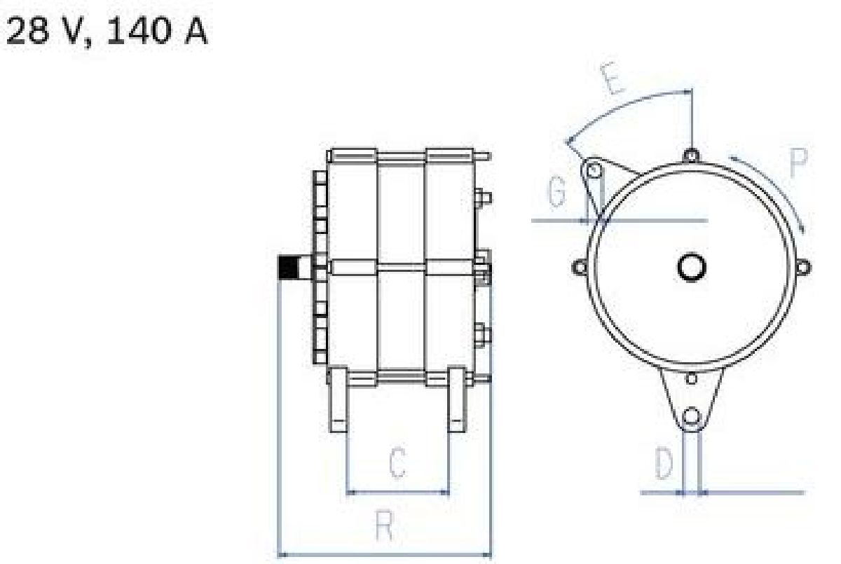 Alternator Bosch NT 28V 140A