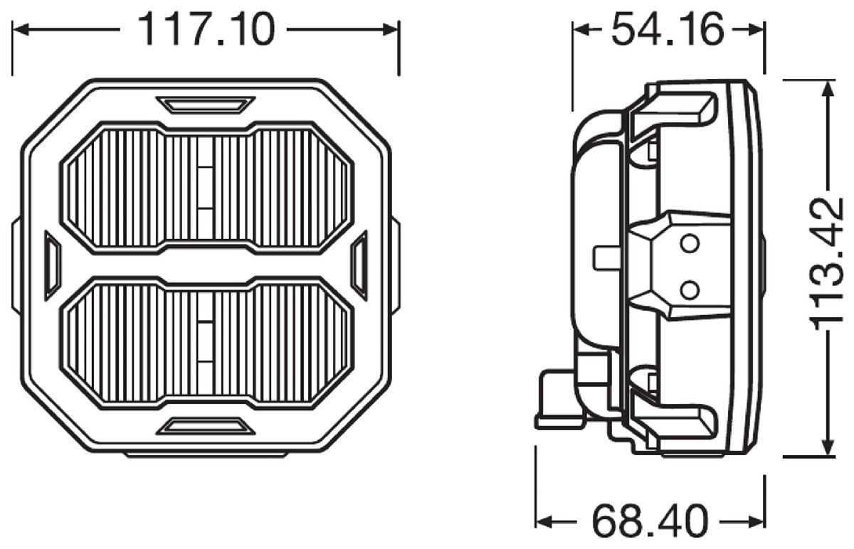 LEDriving Cube PX1500 Ultra Wide 12-24V / 1500 Lumen / 6000 Kelvin