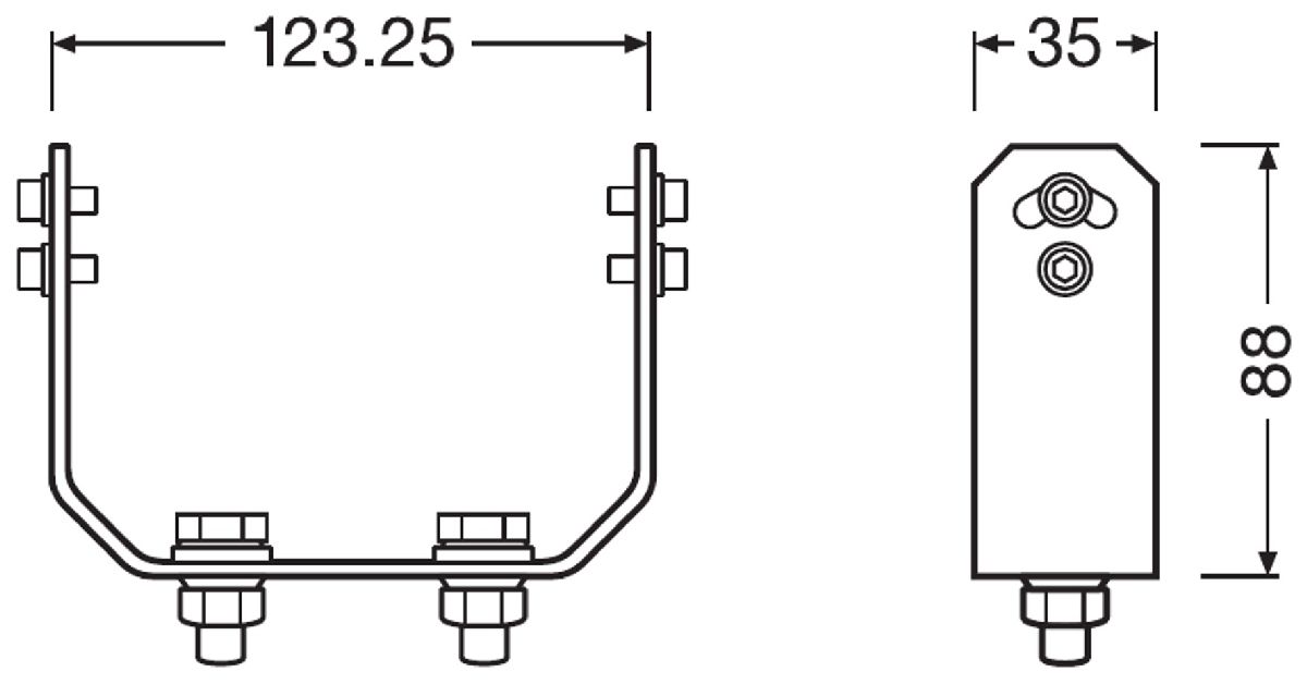 LEDriving Heavy Duty Mounting Kit PX fr PX Serie