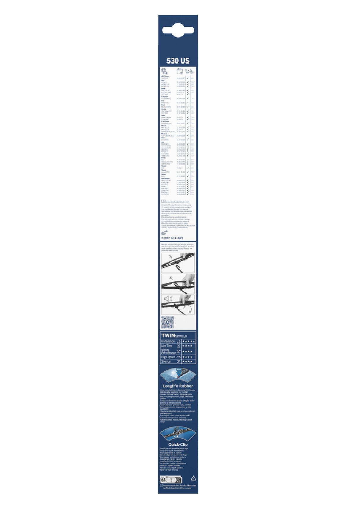 Lame de repassage Twin 530mm