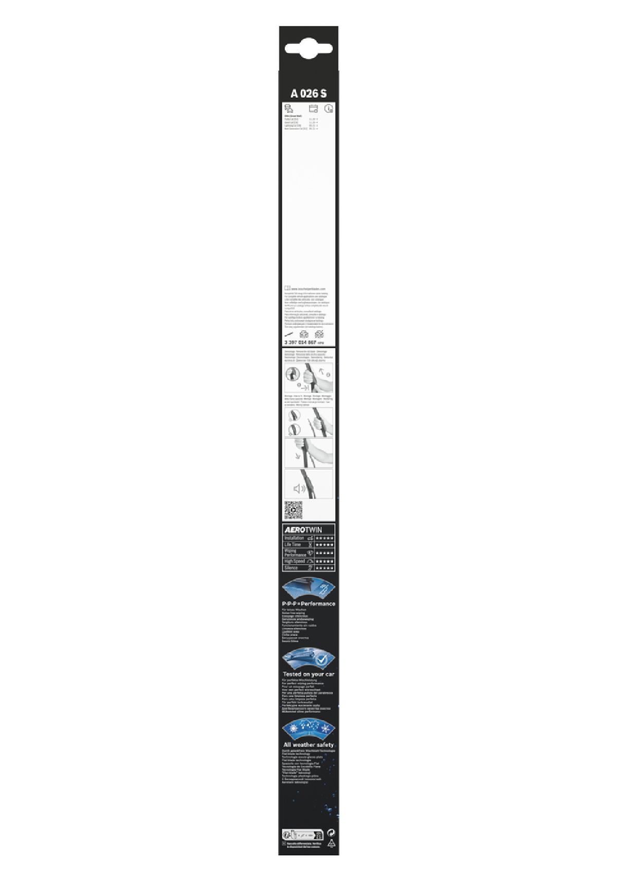 Balai Aerotwin paire 575/400mm