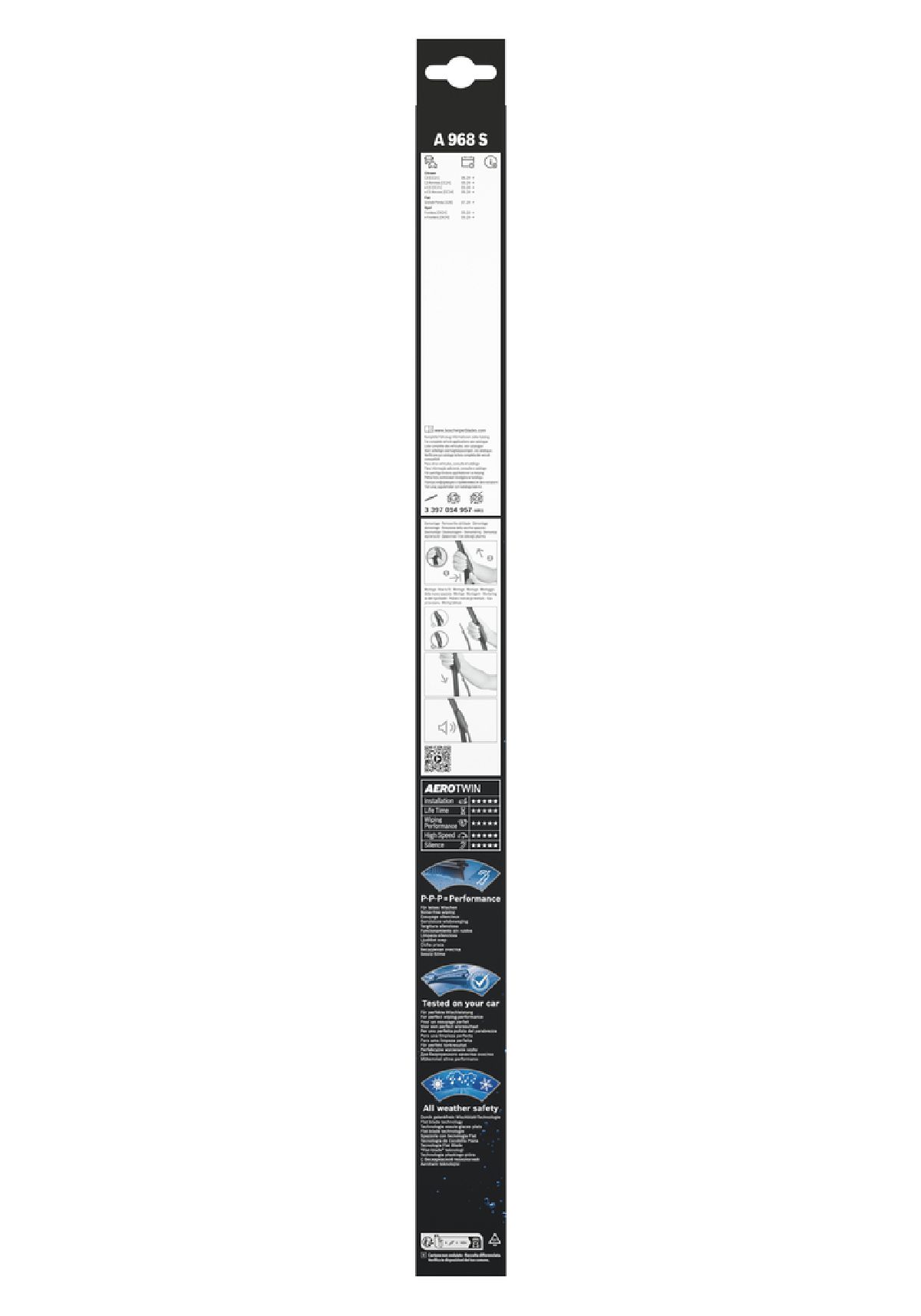 Balai Aerotwin paire 550/400mm