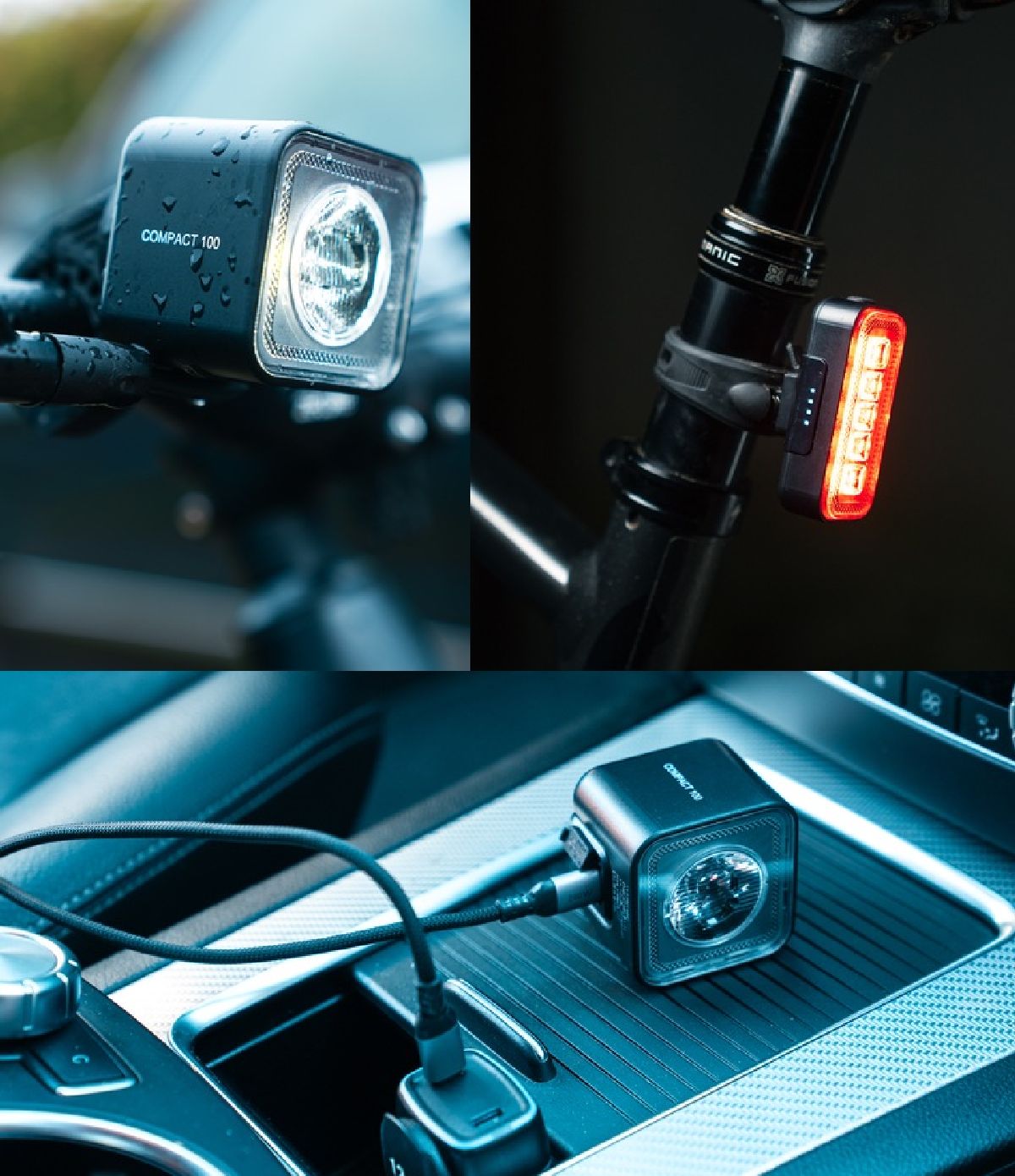 LEDsBIKE COMPACT 100 SET Fahrradleuchten-Set