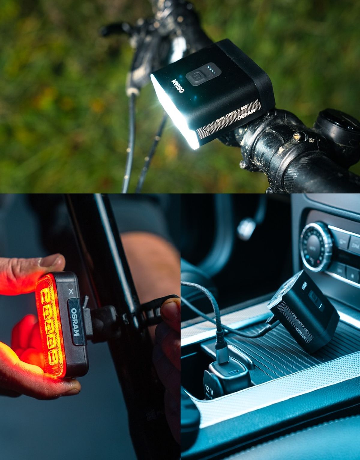 LEDsBIKE EXPLORER X 500 SET Fahrradleuchten-Set