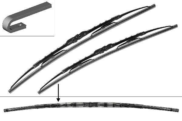 Bosch Wischblatt Paar Standard