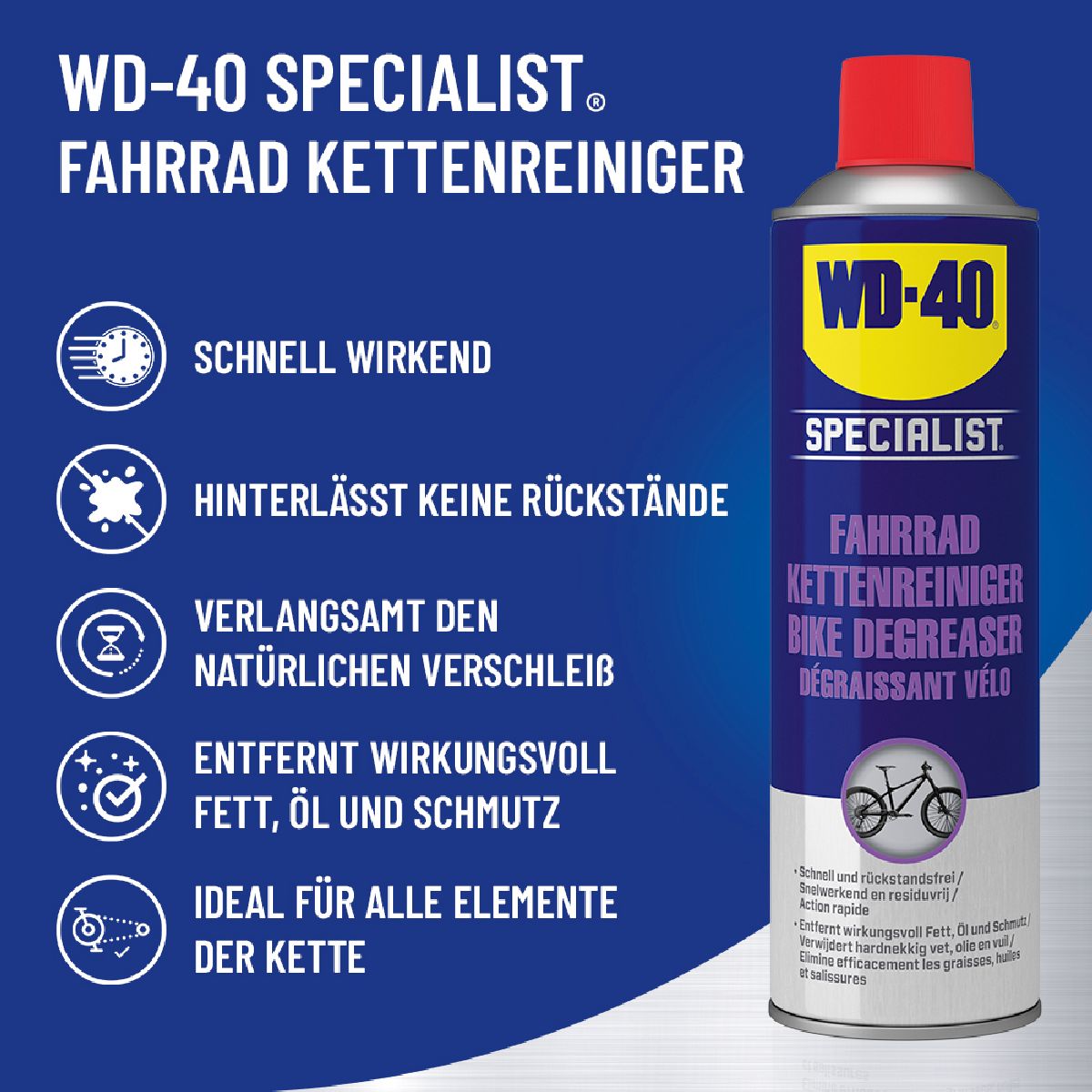 WD-40 Bike Kettenreiniger 6x500 ml