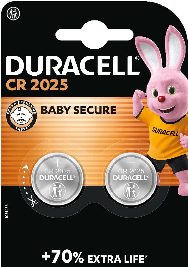Duracell Batterie ELECTRONICS CR2025 / Blister � 2 Stk.